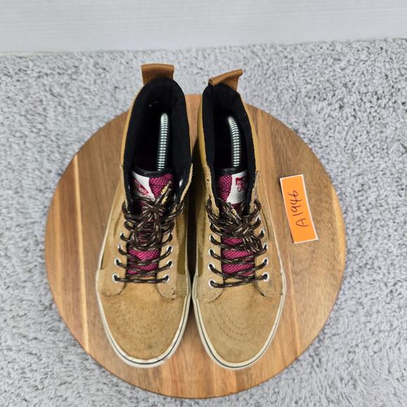 Vans Sk8-Hi MTE Tan Brown Suede Leather Performance Athletic Sneakers Womens 8 - Picture 5 of 13